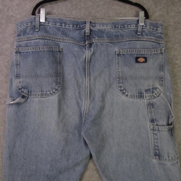 Dickies Jeans Mens 44x30 Relaxed Fit Carpenter Denim Workwear Stonewash 1993SNB - Picture 6 of 8